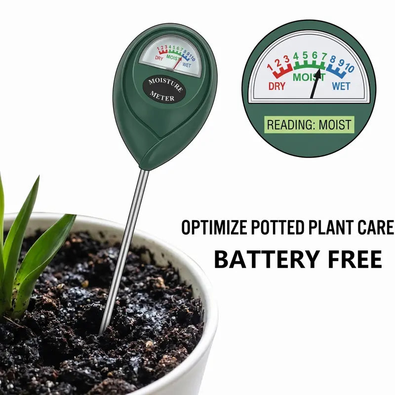 6.7 Inch Probe Soil Moisture Meter - Accurate & Fast Reading Rootzone Moisture Tester, Portable No-Battery Garden Tool, Vegetable Garden Soil Tester Great for Potted Plants